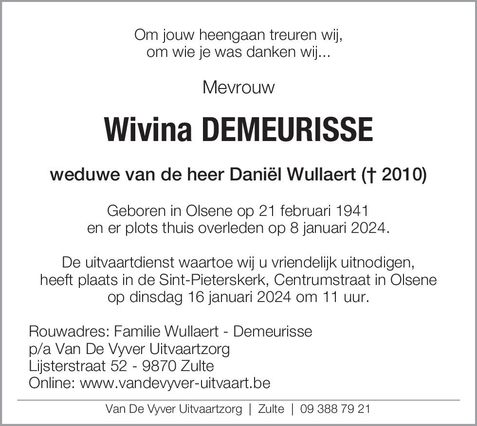 Wivina Demeurisse