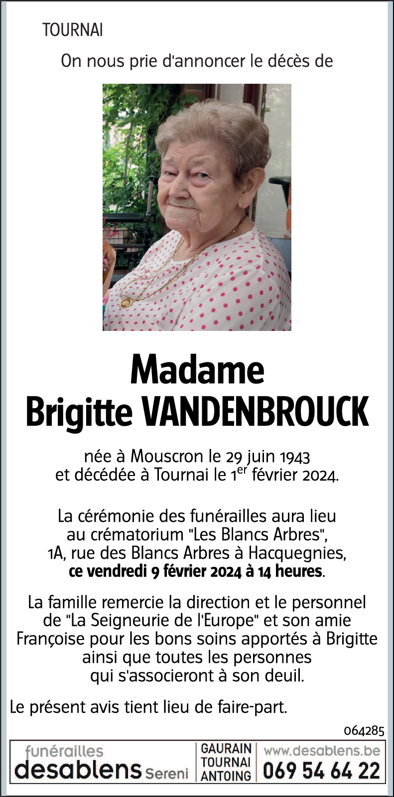 Brigitte VANDENBROUCK