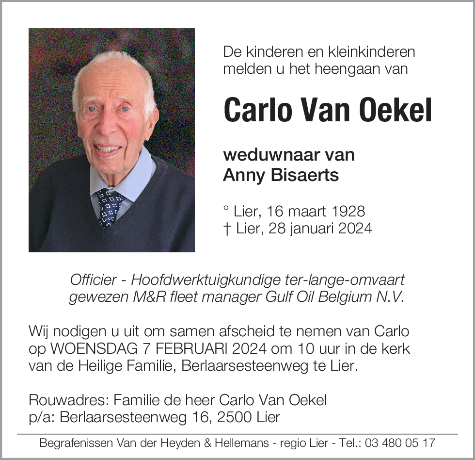 Carlo Van Oekel