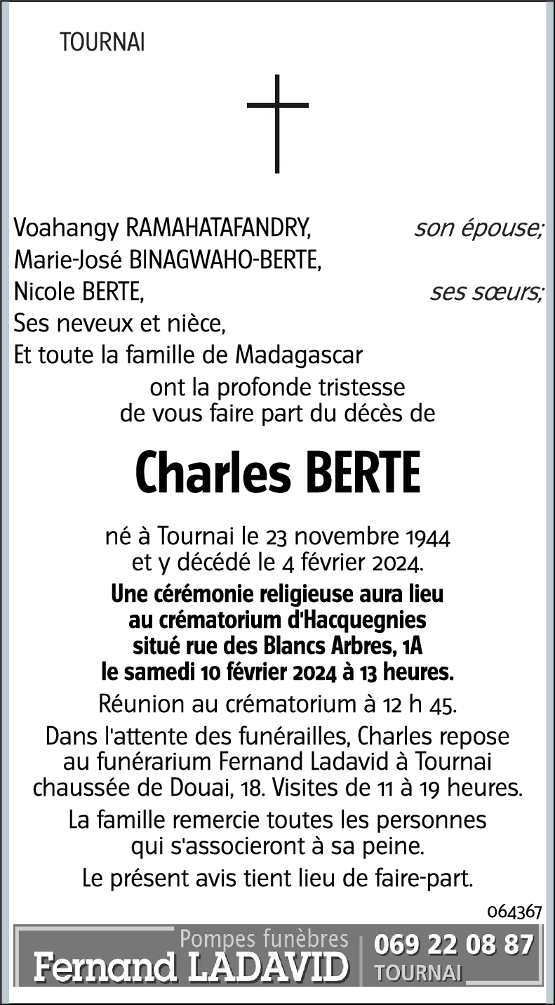 Charles BERTE