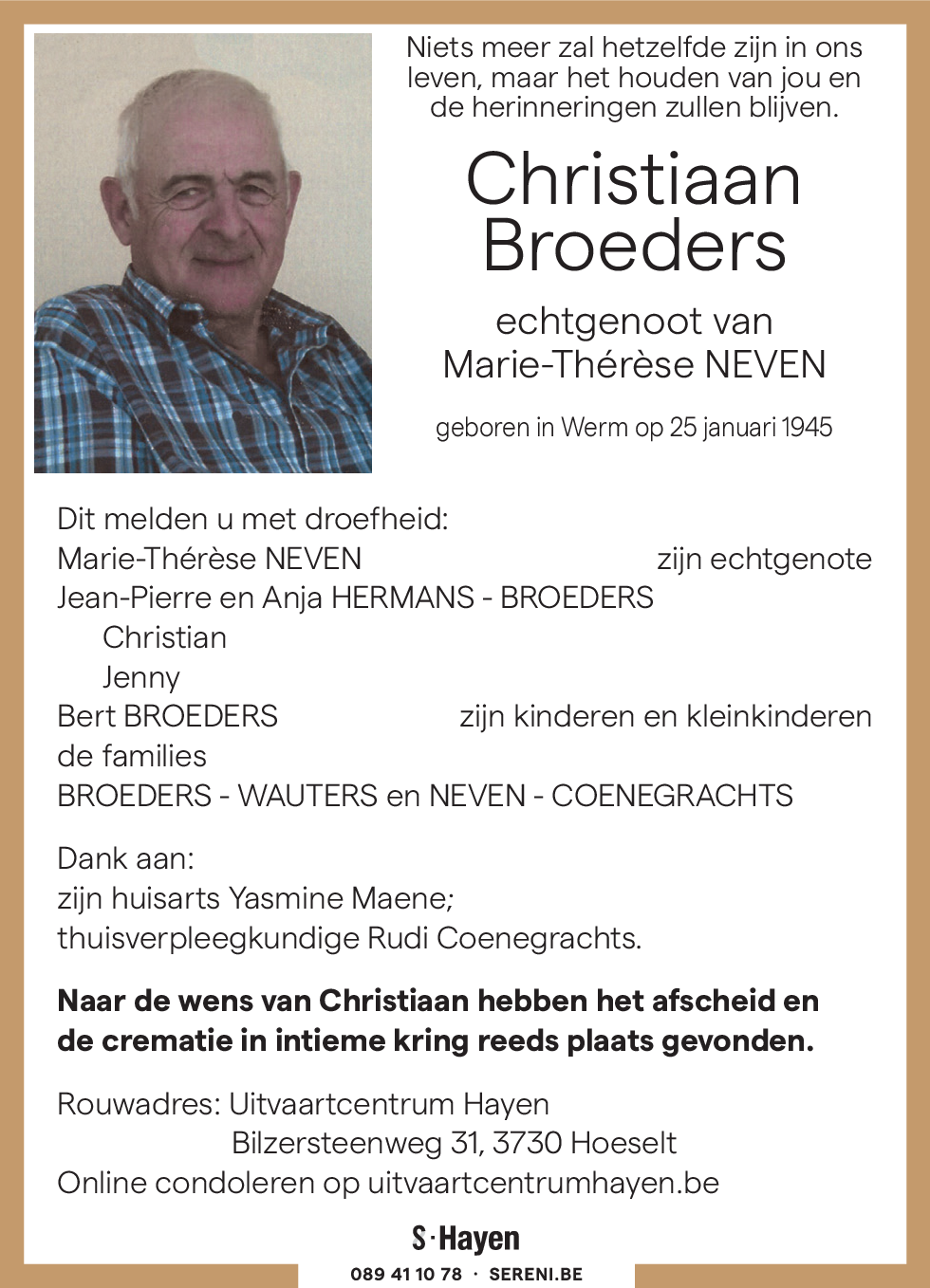 Christiaan BROEDERS