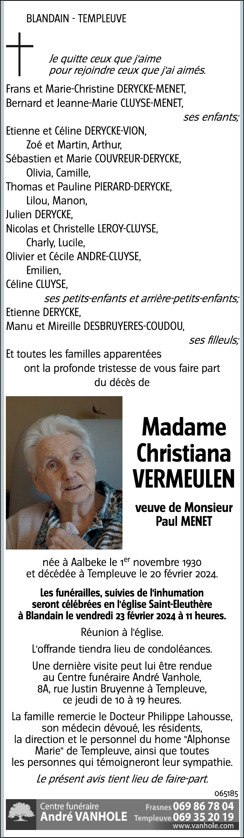 Christiana VERMEULEN