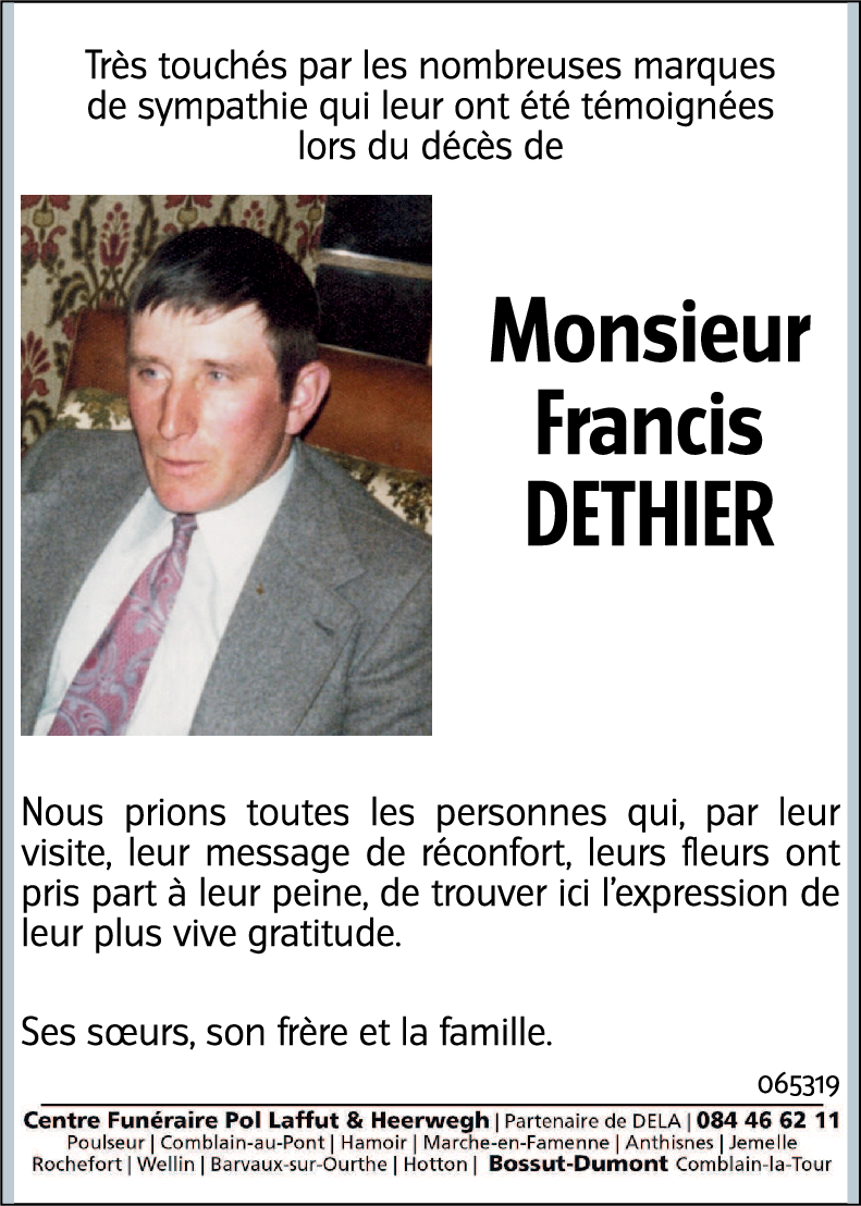 Francis DETHIER