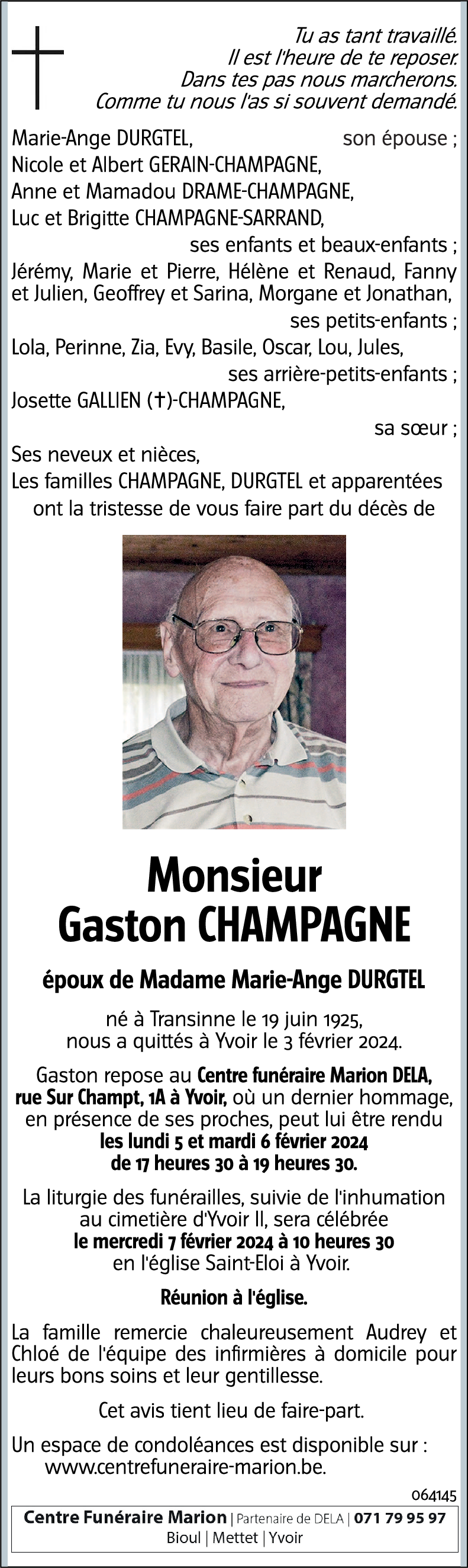 Gaston CHAMPAGNE