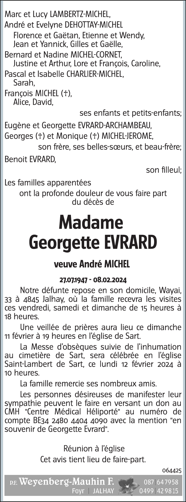 Georgette EVRARD