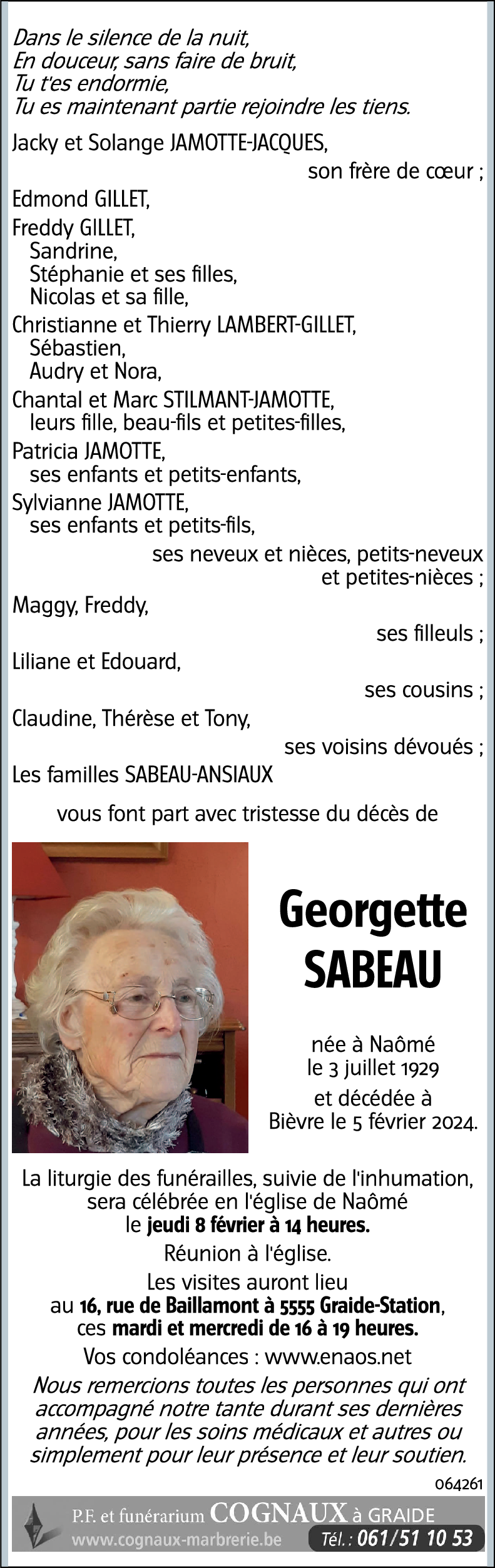 Georgette SABEAU