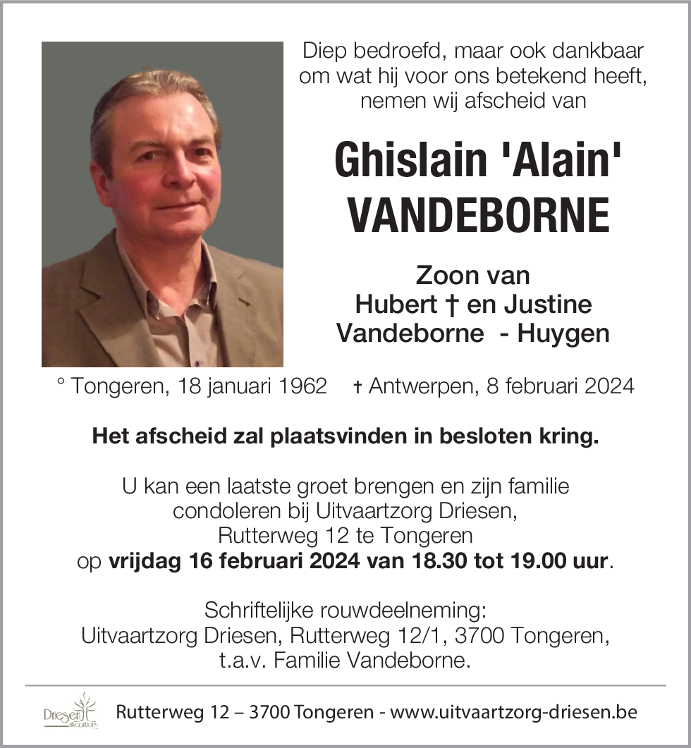 Ghislain Vandeborne