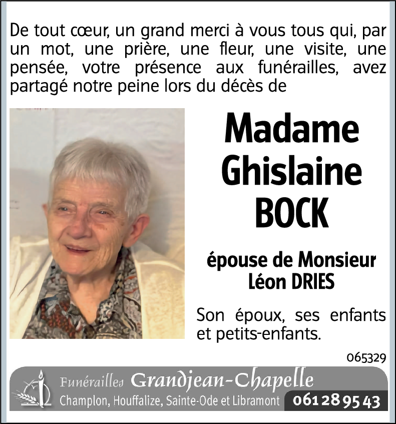 Ghislaine BOCK