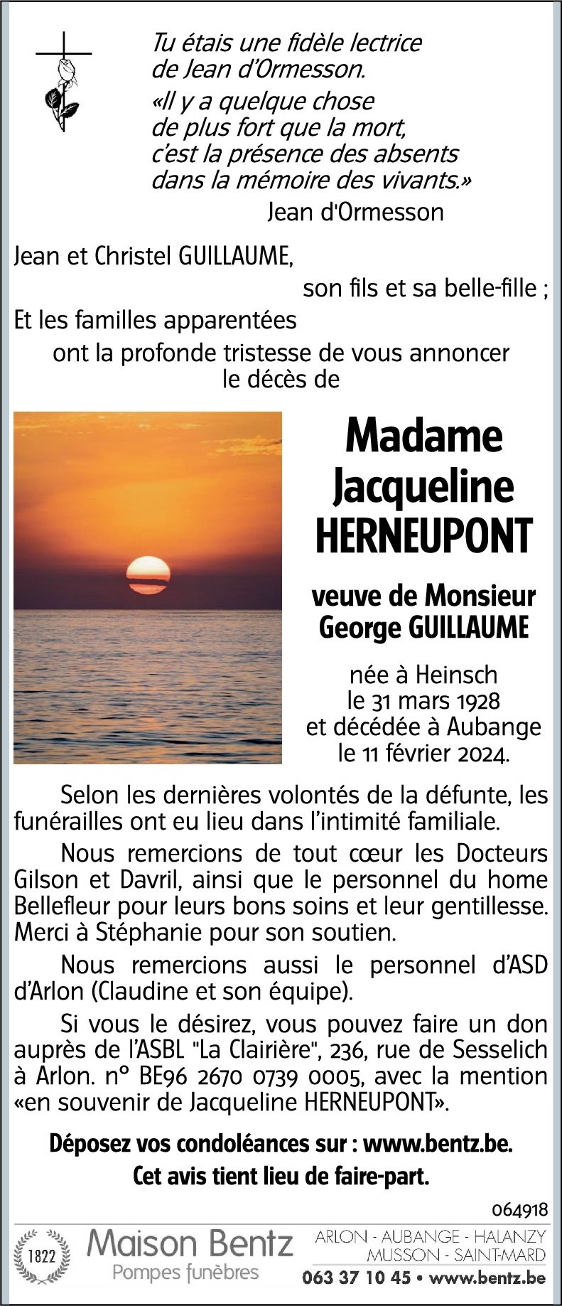 Jacqueline HERNEUPONT