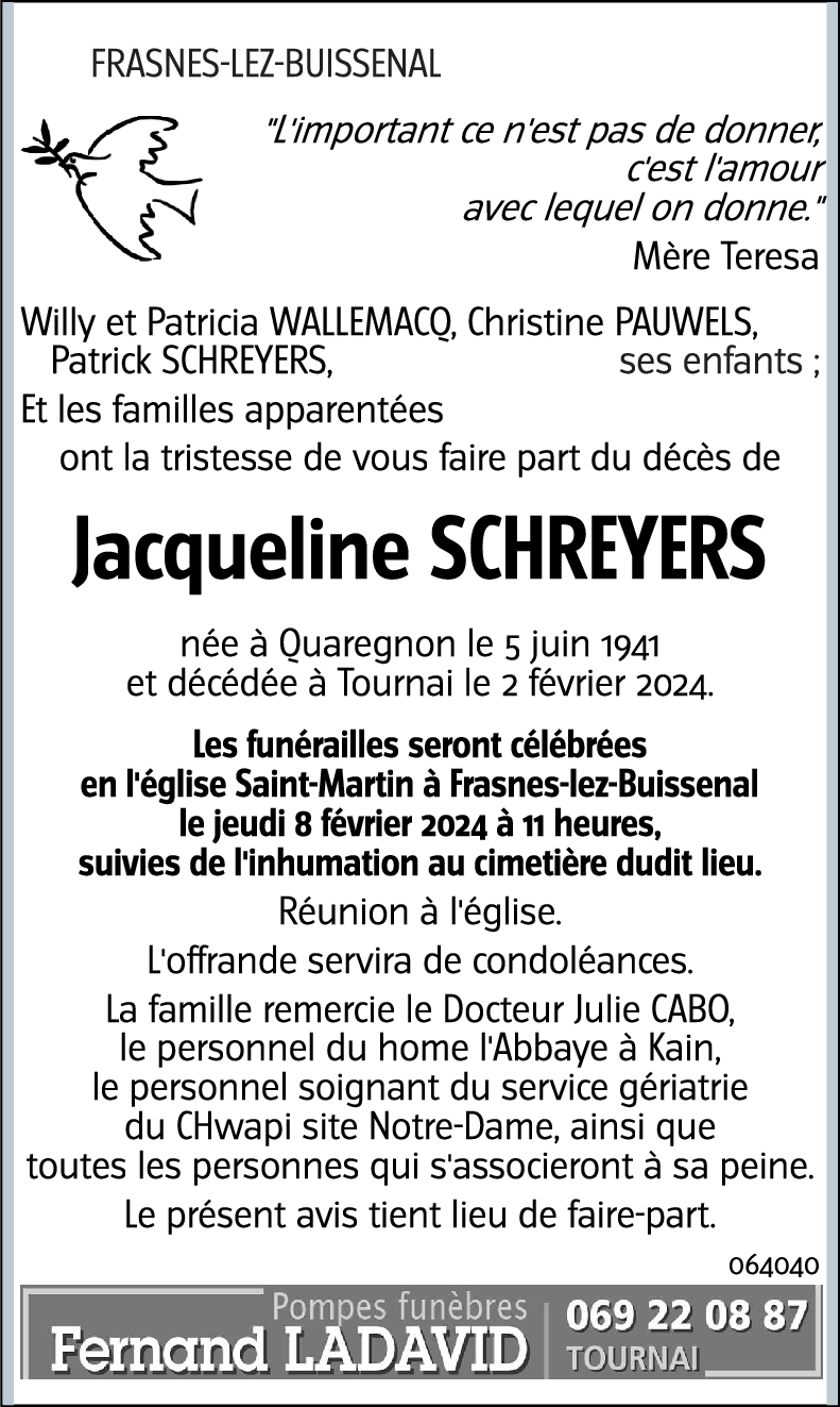 Jacqueline SCHREYERS