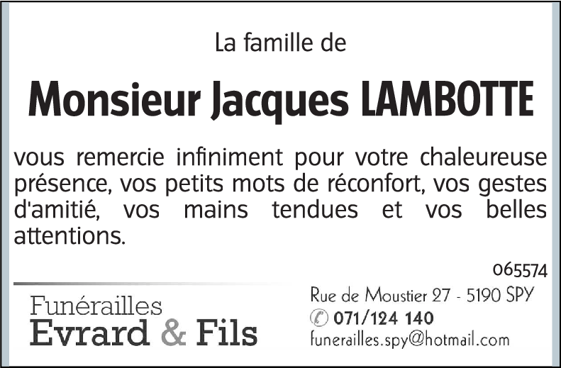 Jacques LAMBOTTE