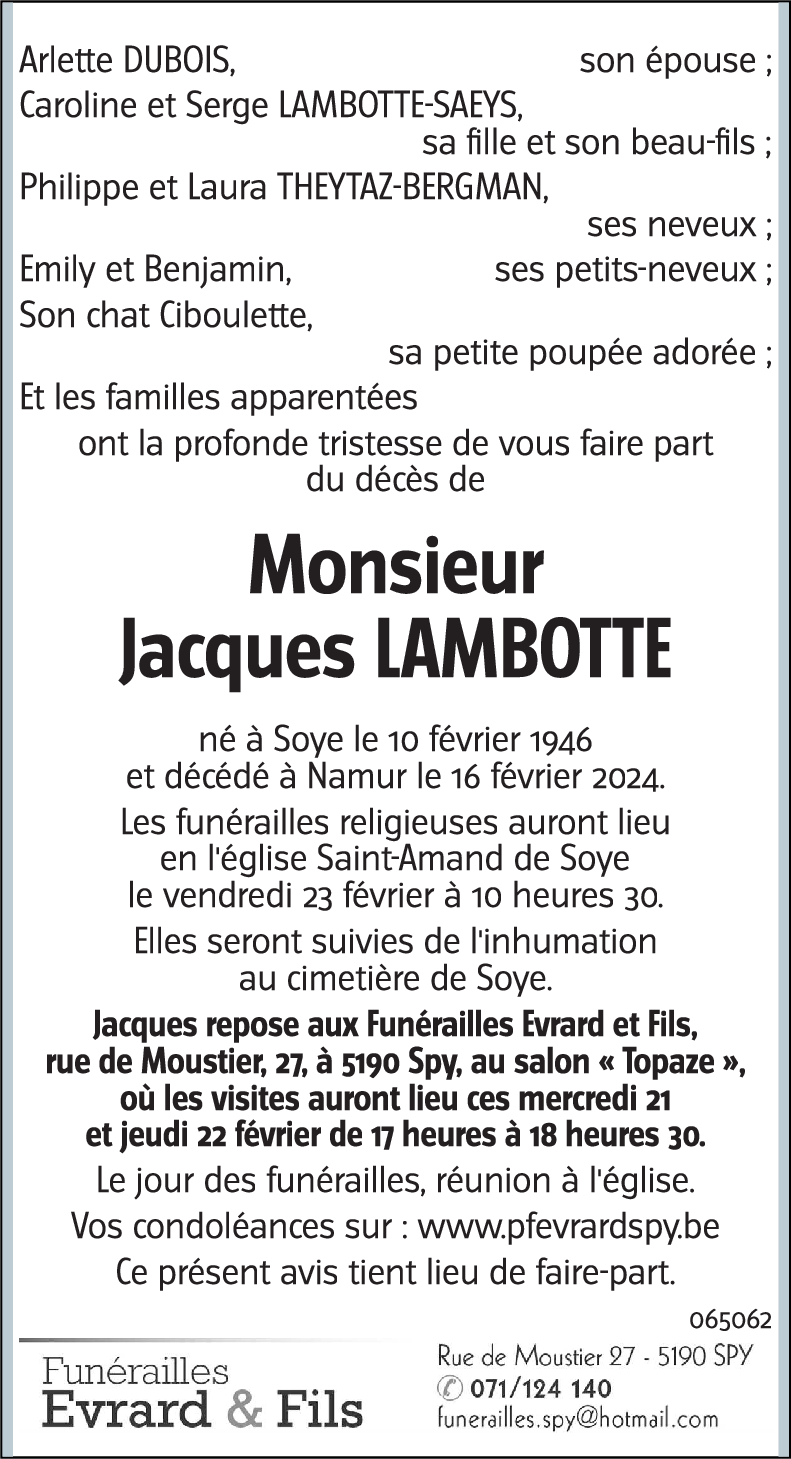 Jacques LAMBOTTE