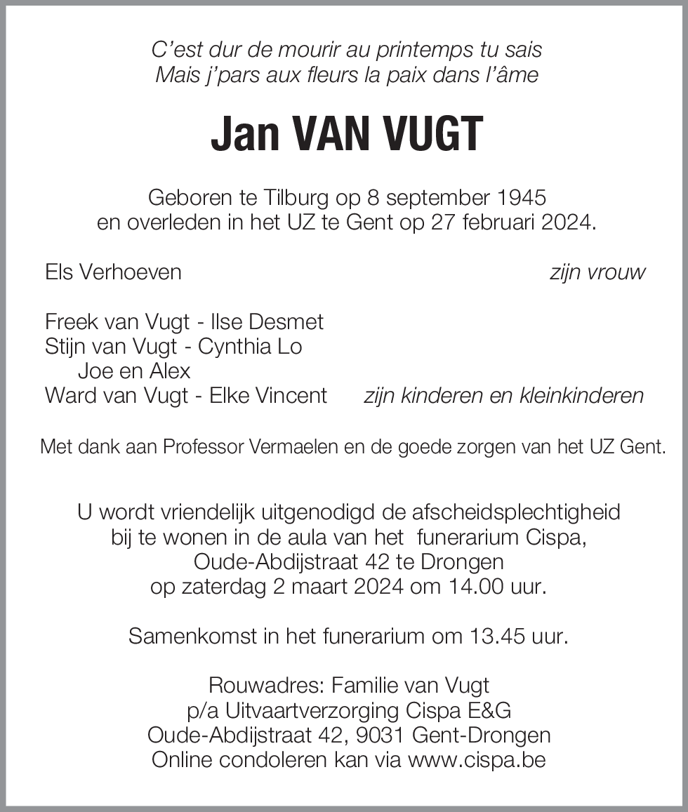 Jan van Vugt