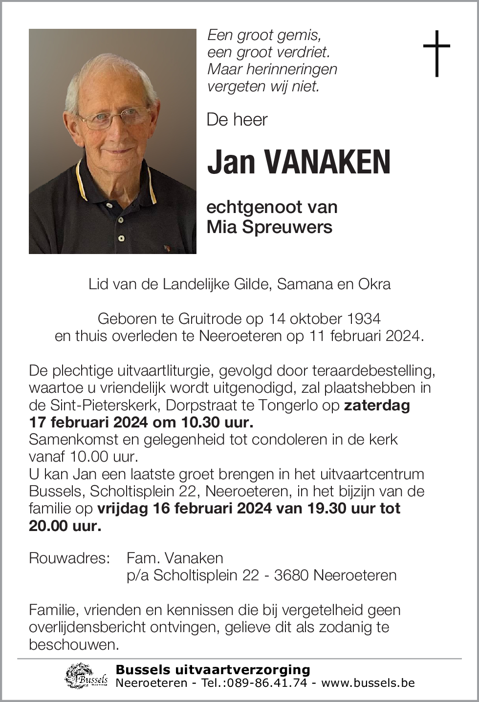 Jan VANAKEN