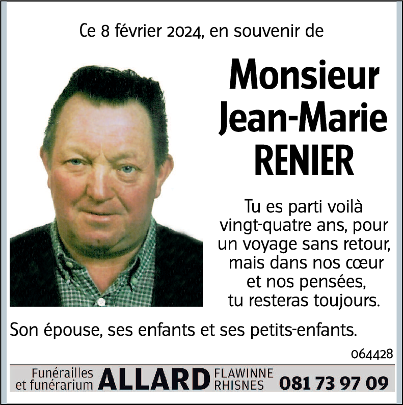 Jean-Marie RENIER