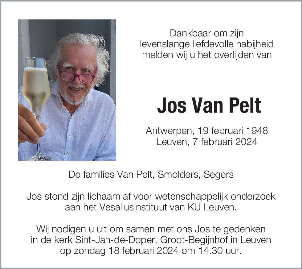 Jos Van Pelt