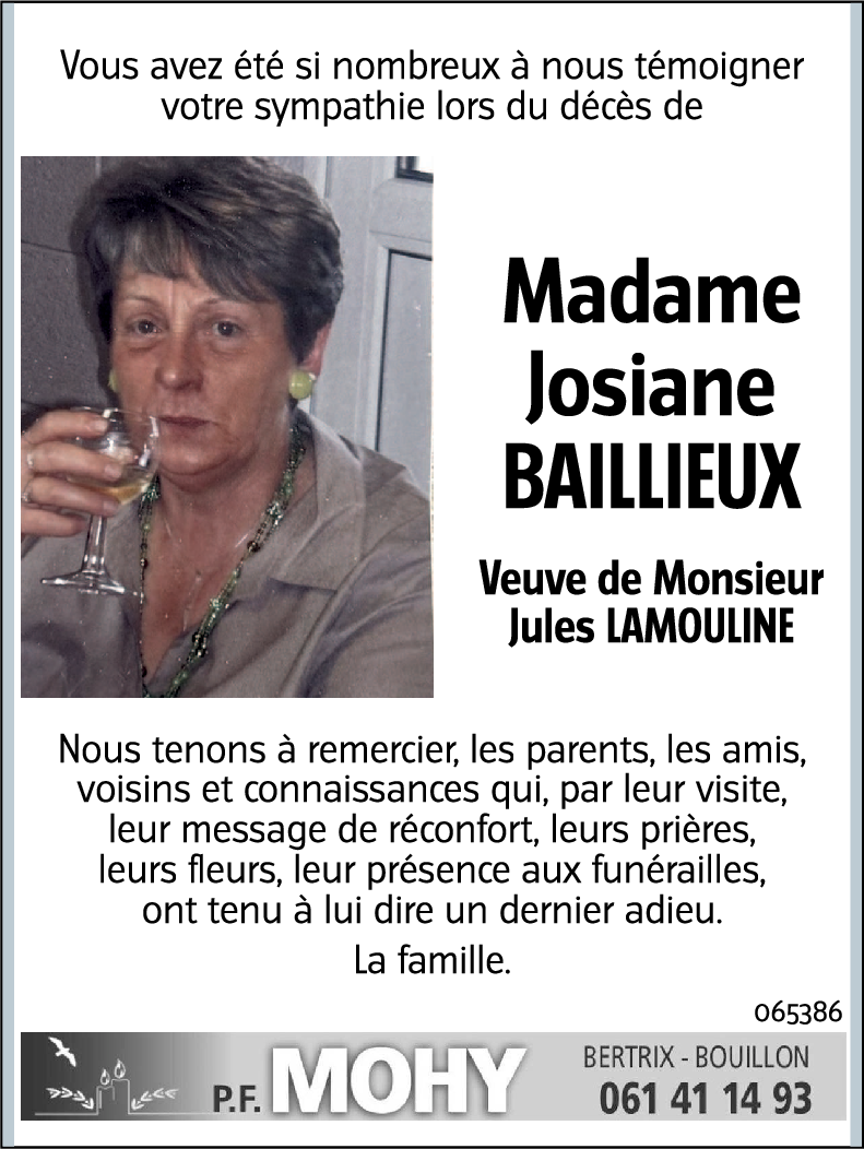 Josiane BAILLIEUX