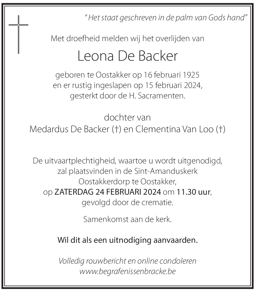 Leona De Backer
