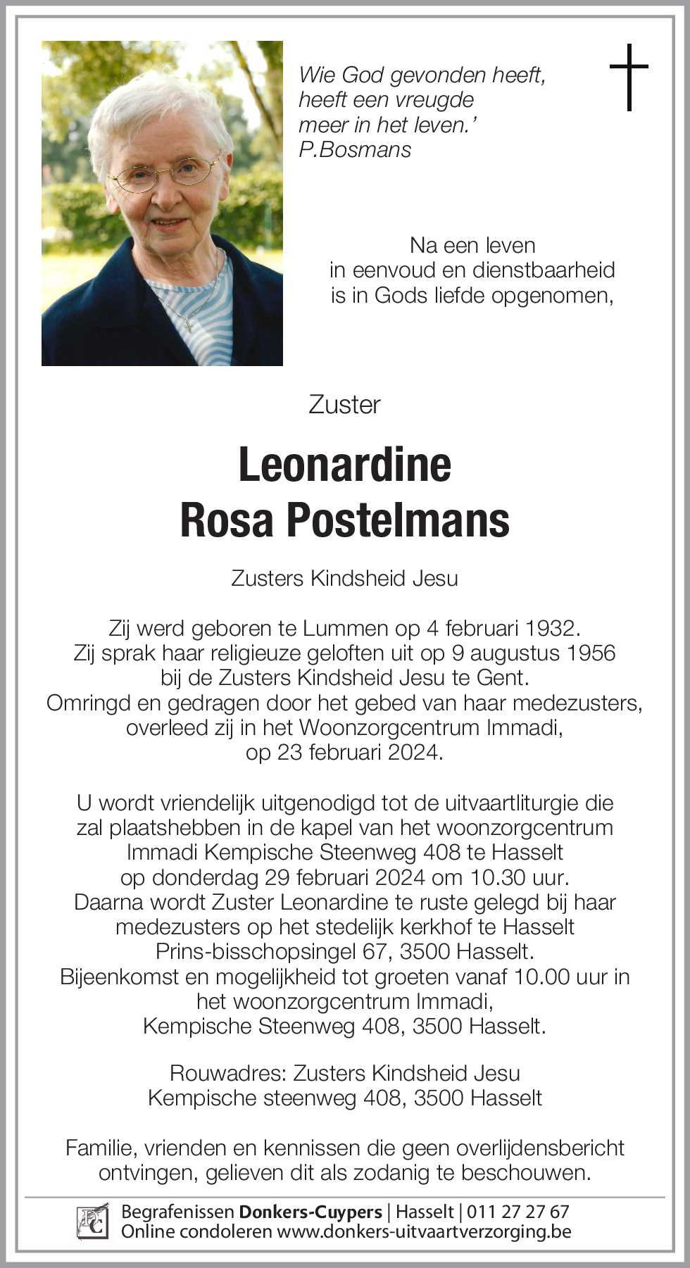 Leonardine Rosa Postelmans