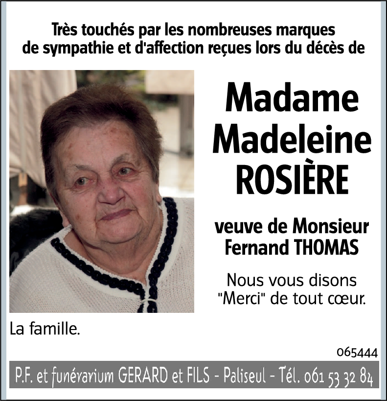 Madeleine ROSIERE