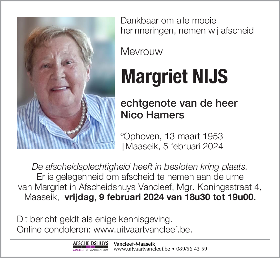 Margriet Nijs