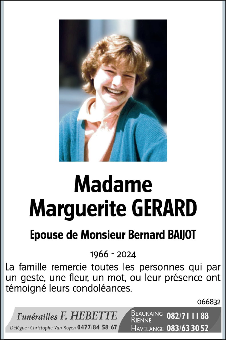 Marguerite GERARD