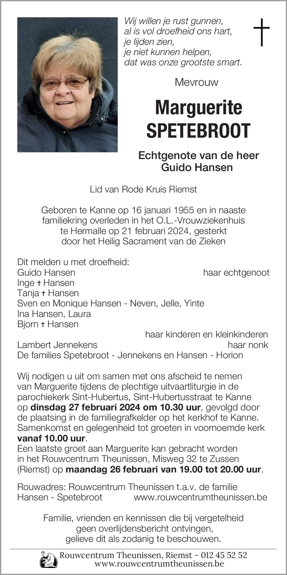 Marguerite Spetebroot