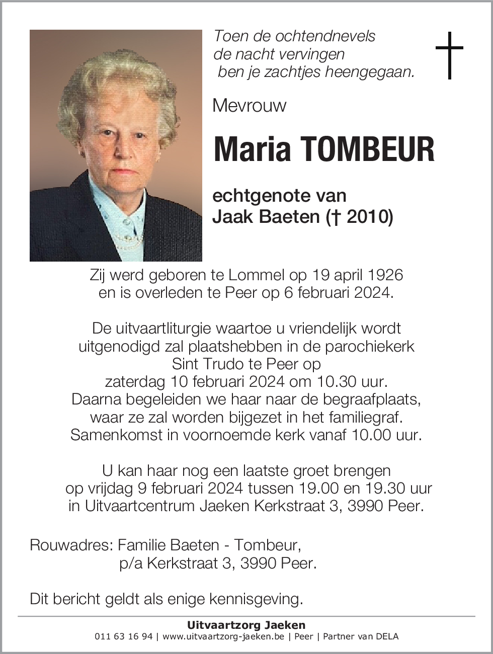 Maria Tombeur