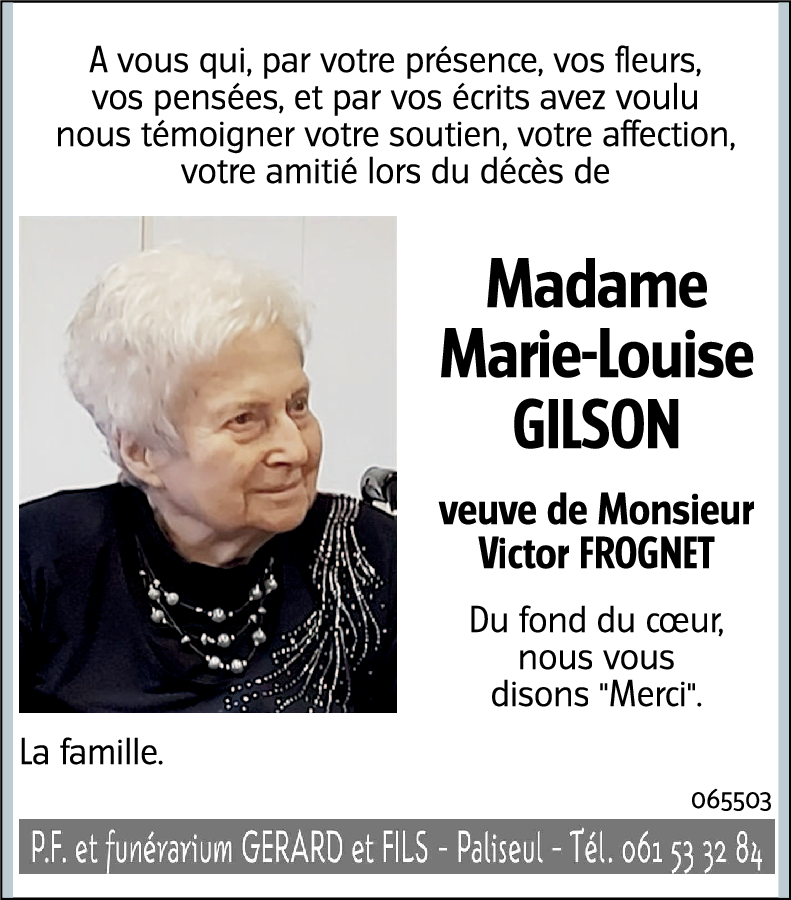 Marie-Louise GILSON