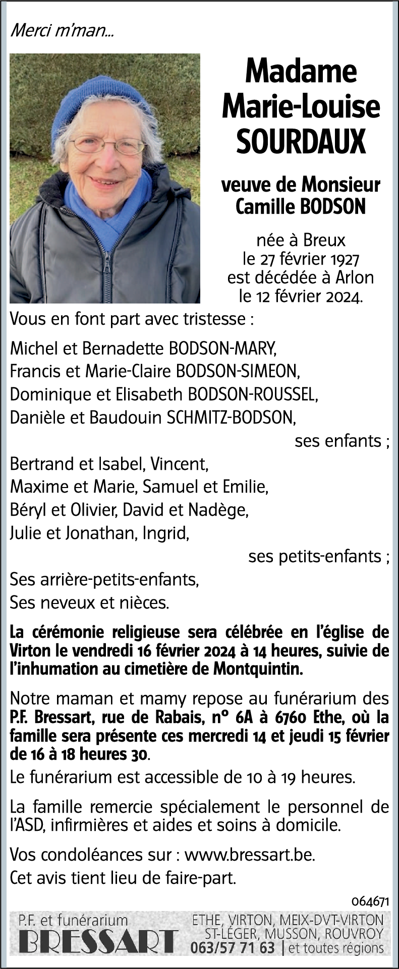 Marie-Louise SOURDAUX