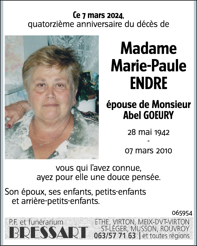 Marie-Paule ENDRE