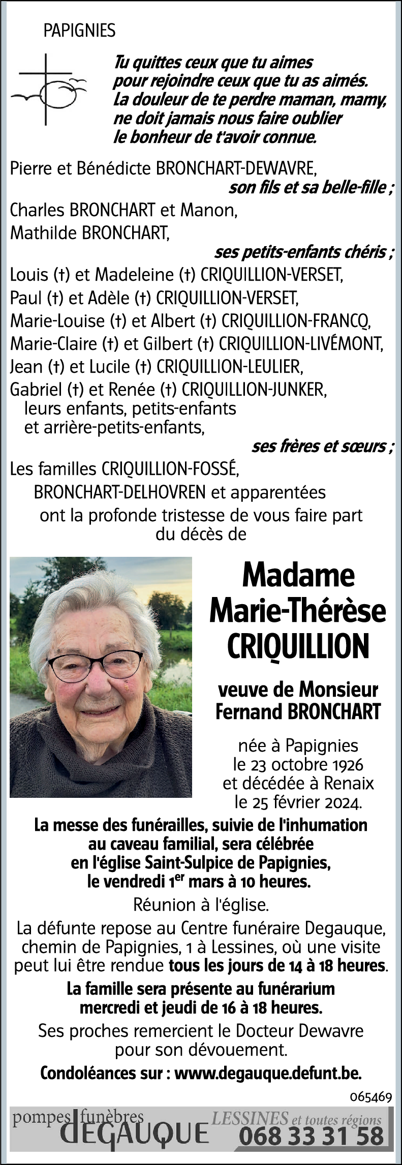 Marie-Thérèse CRIQUILLION