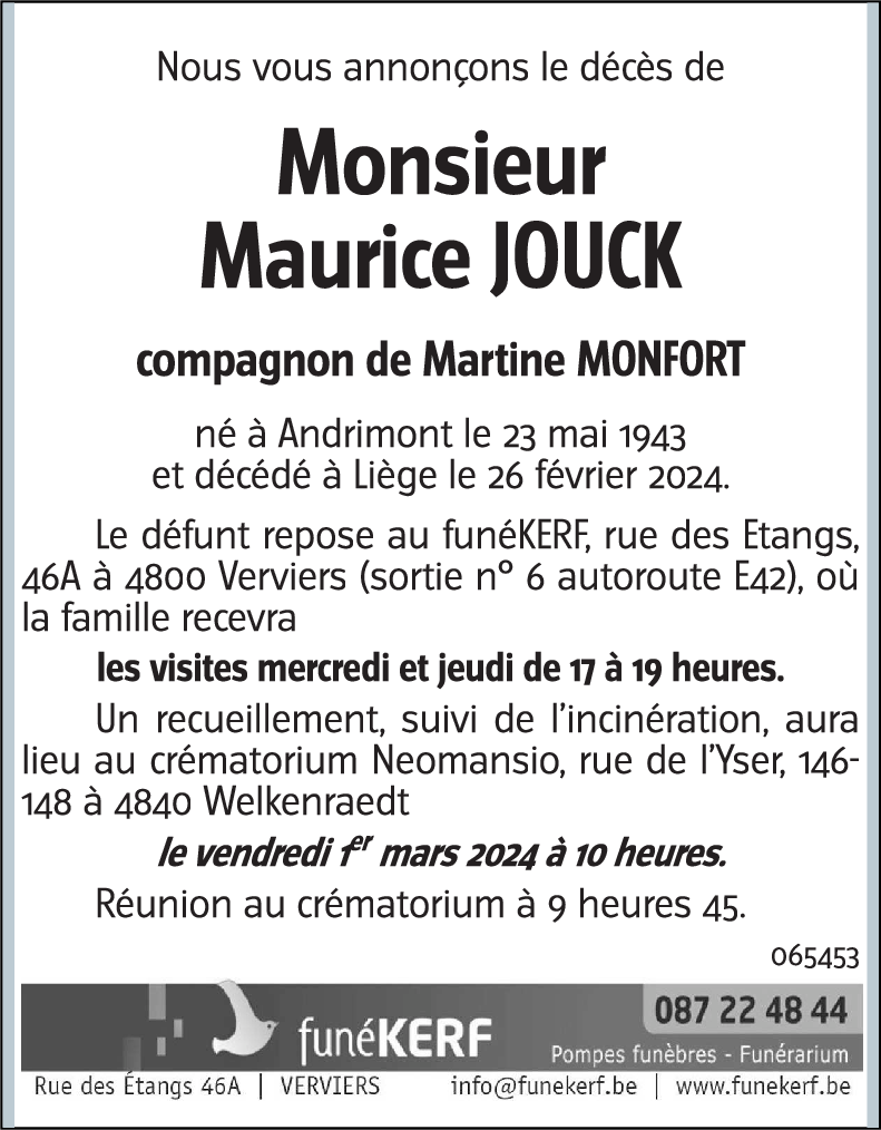 Maurice JOUCK