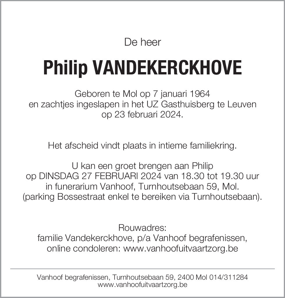 Philip Vandekerckhove