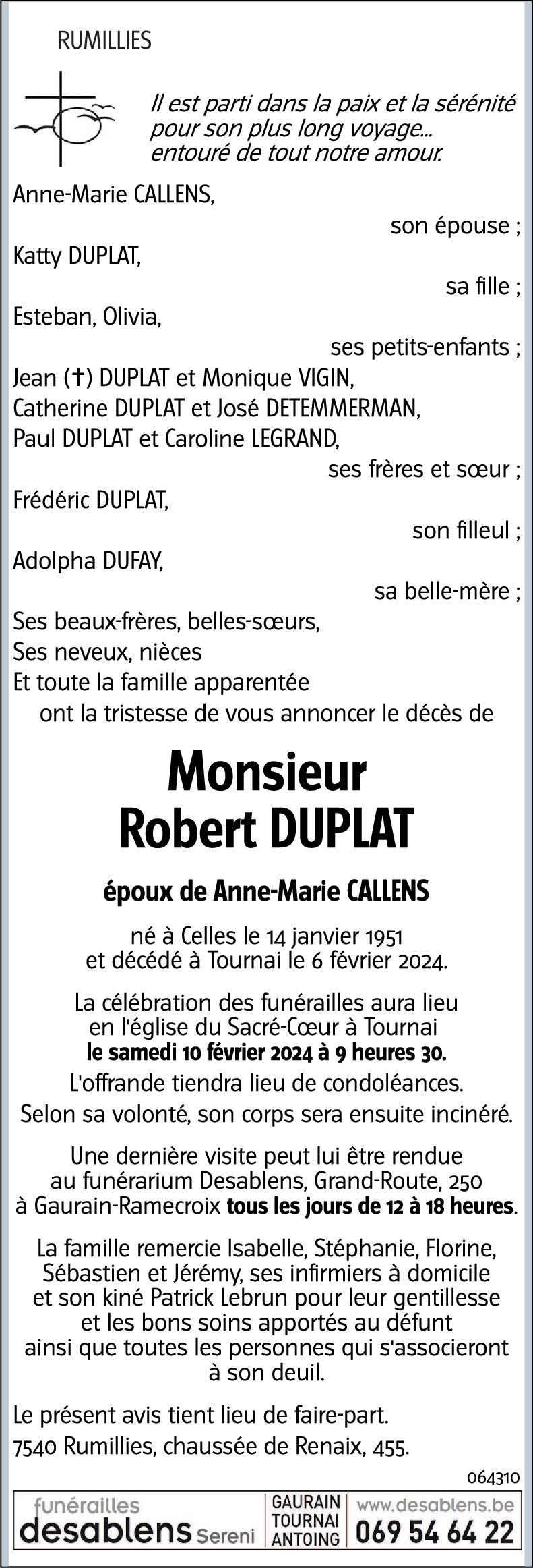 Robert DUPLAT