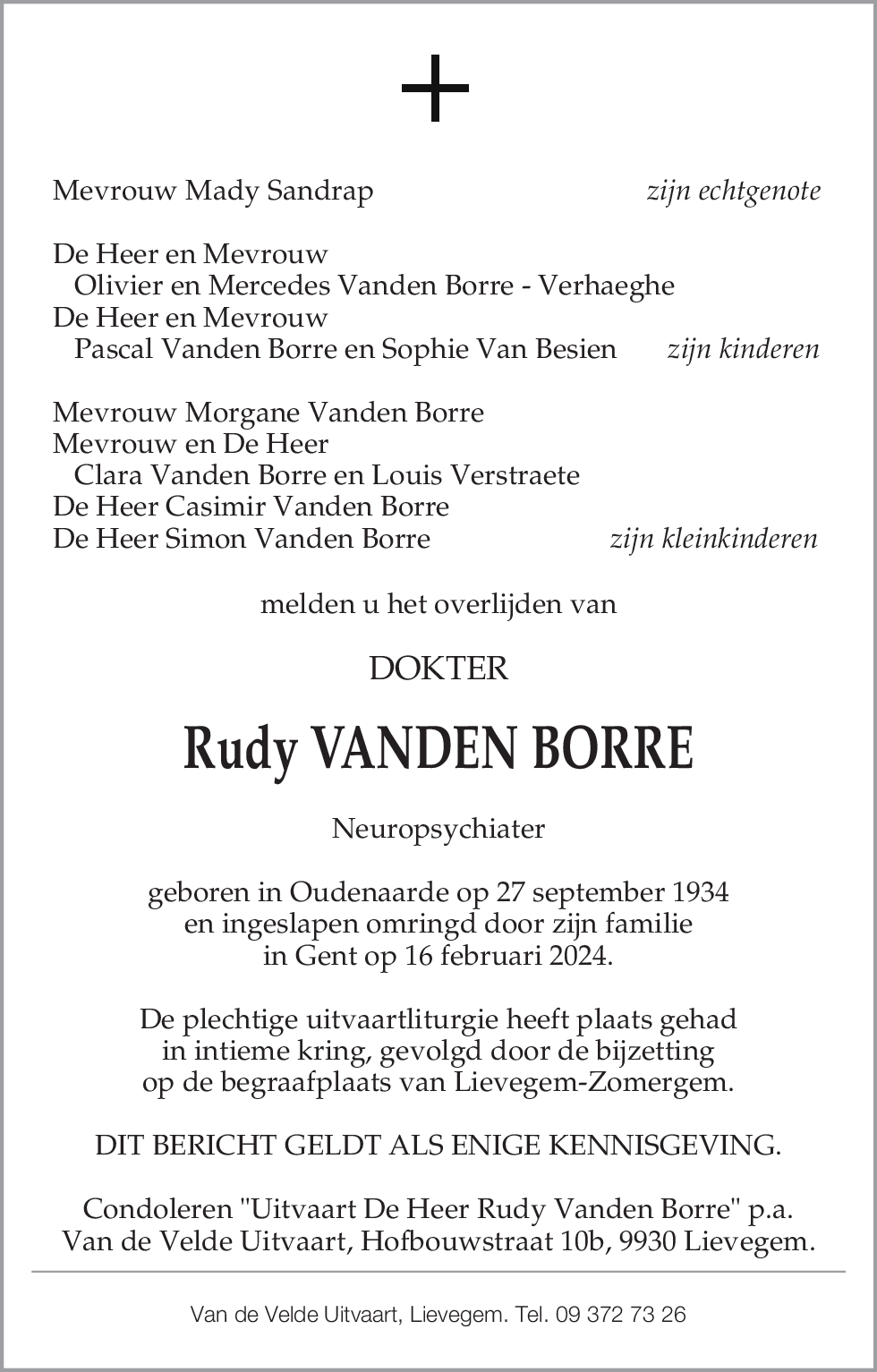 Rudy Vanden Borre