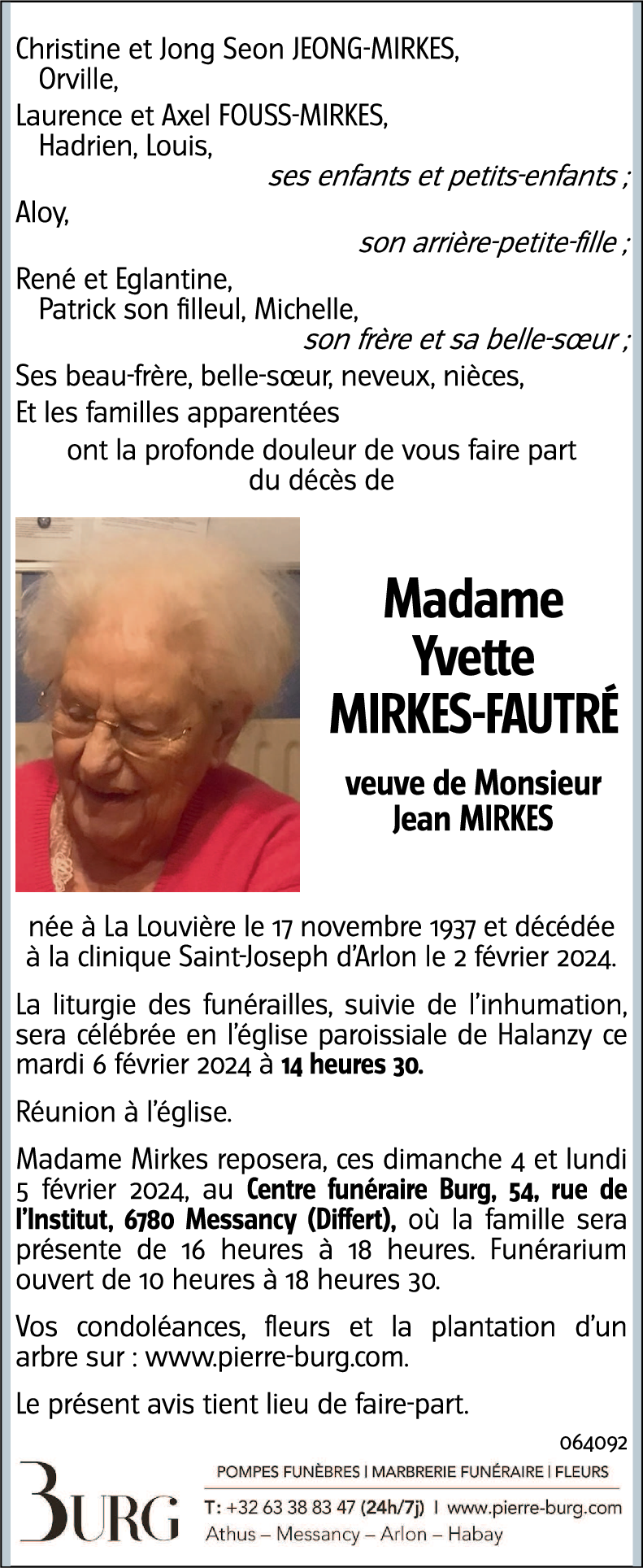 Yvette MIRKES-FAUTRE