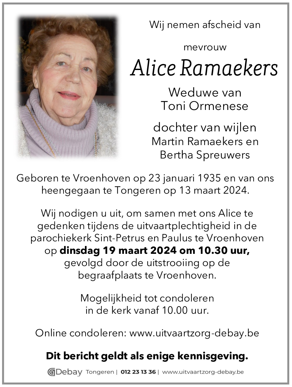 Alice Ramaekers