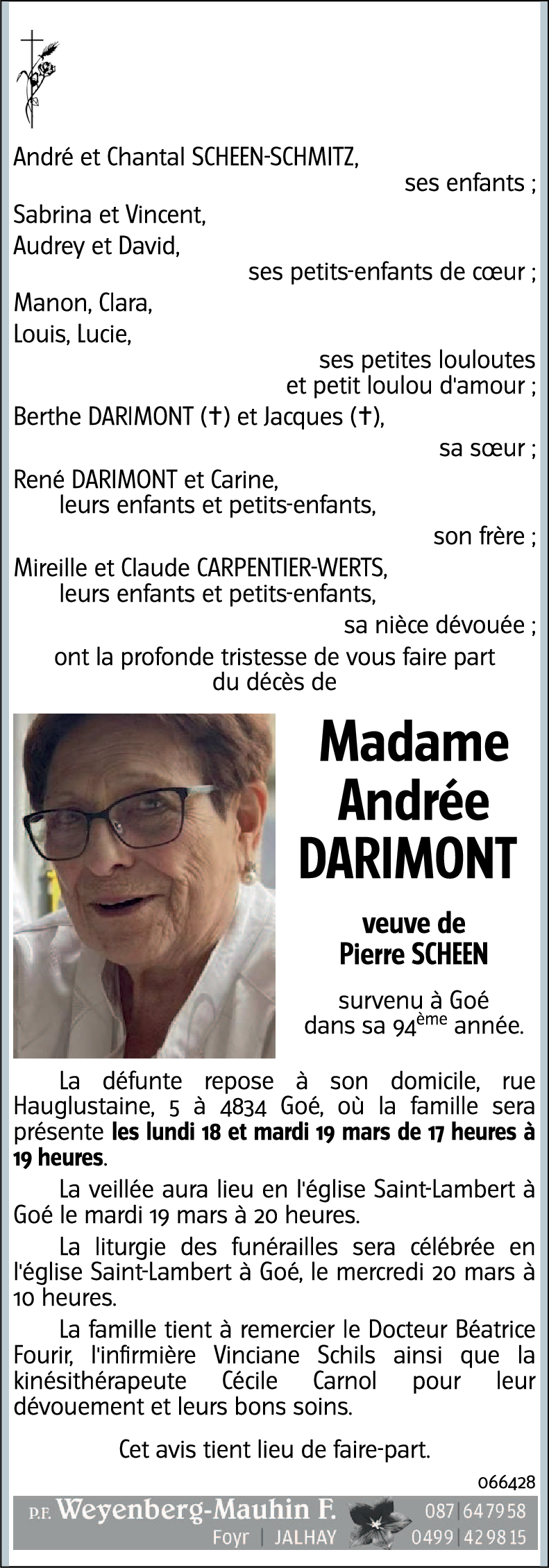 Andrée DARIMONT