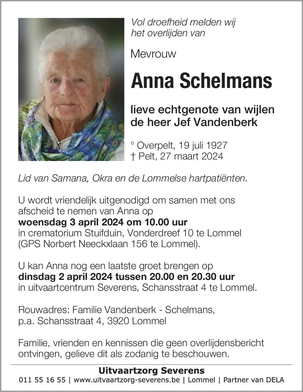 Anna Schelmans