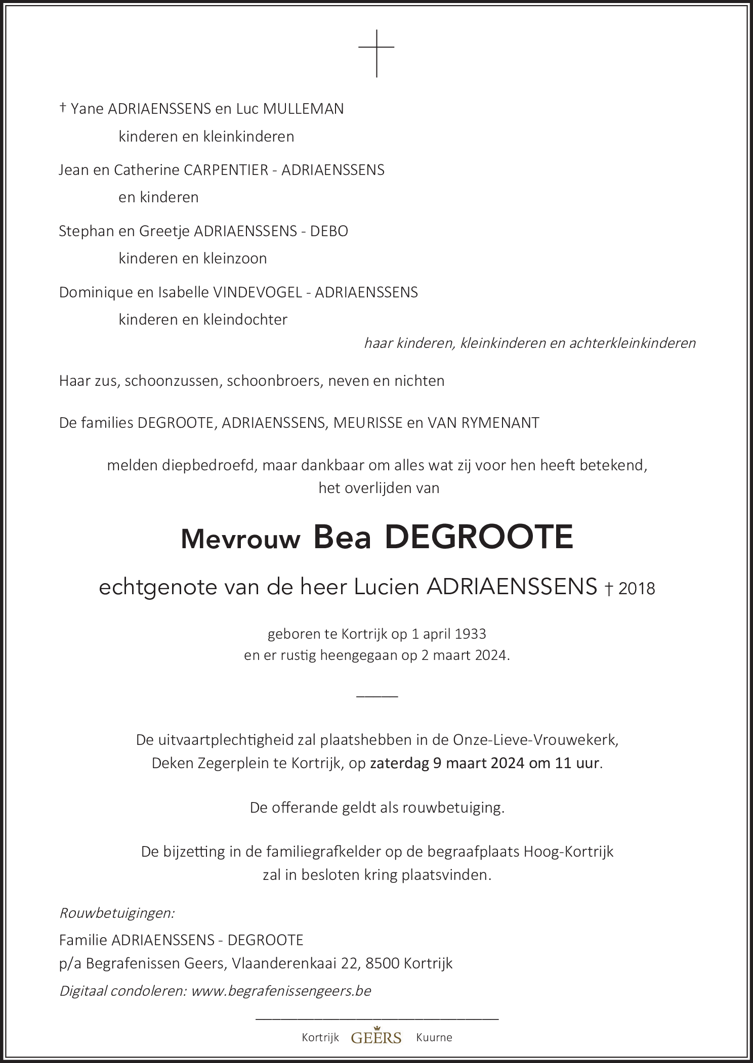 Bea Adriaenssens - Degroote