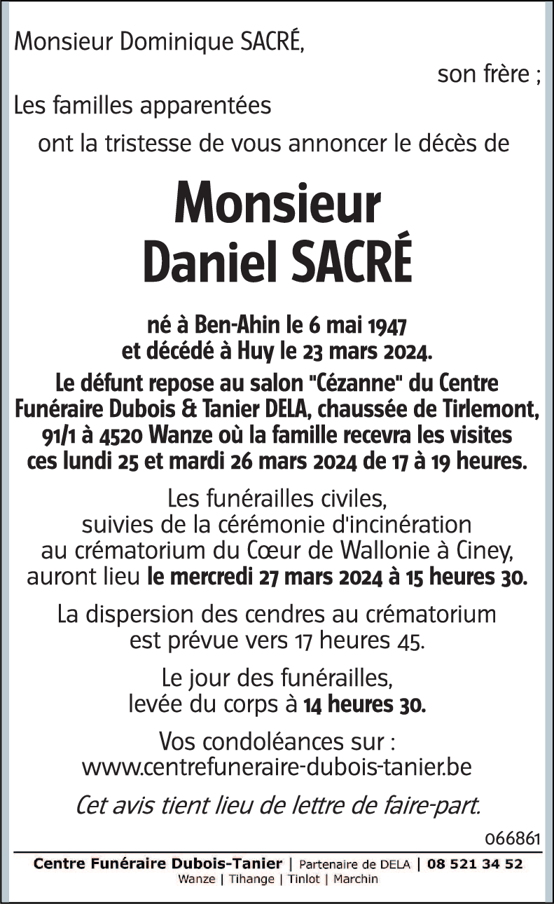 Daniel SACRÉ