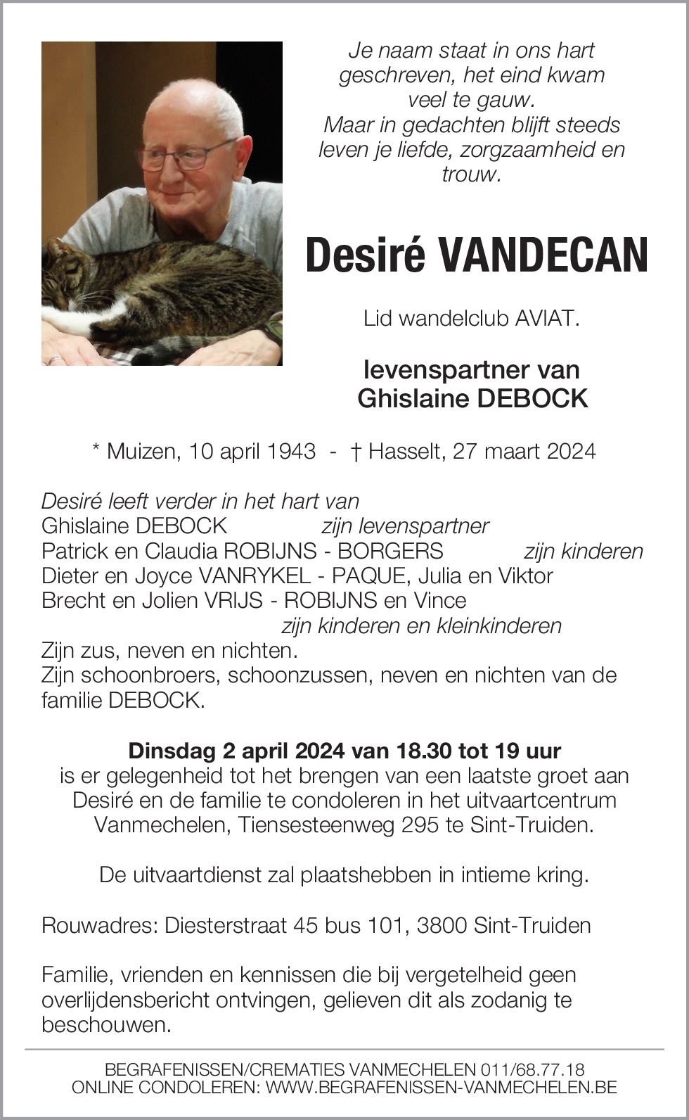 Desiré Vandecan