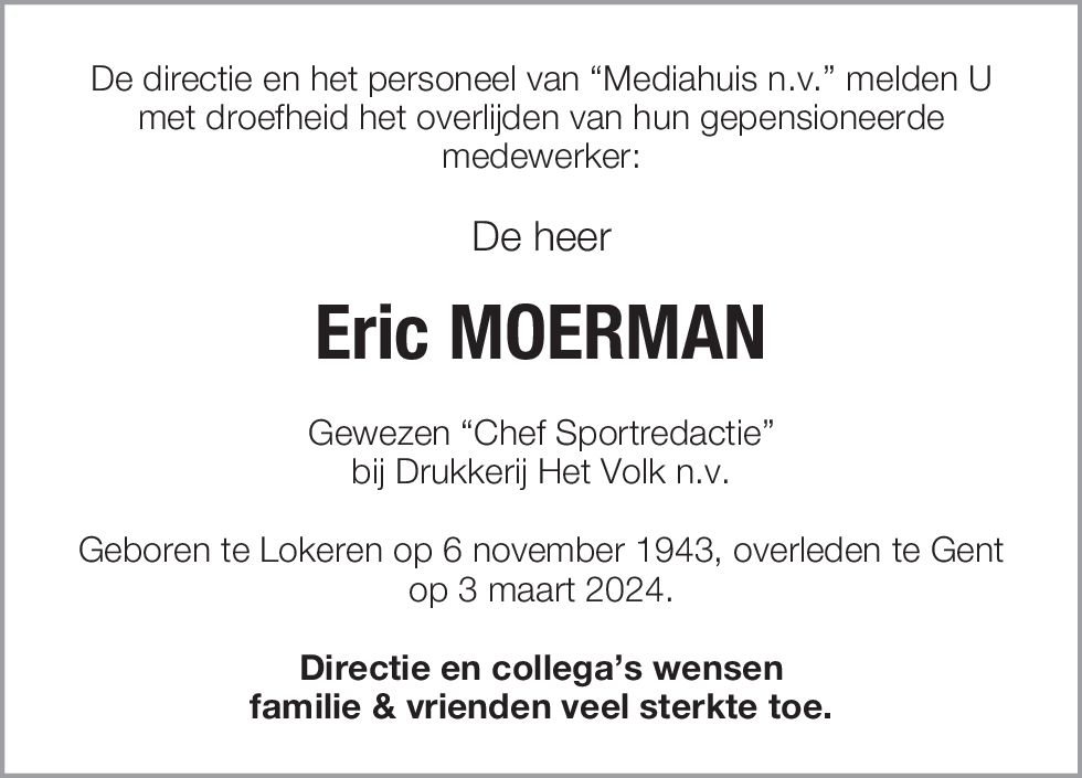 Eric MOERMAN
