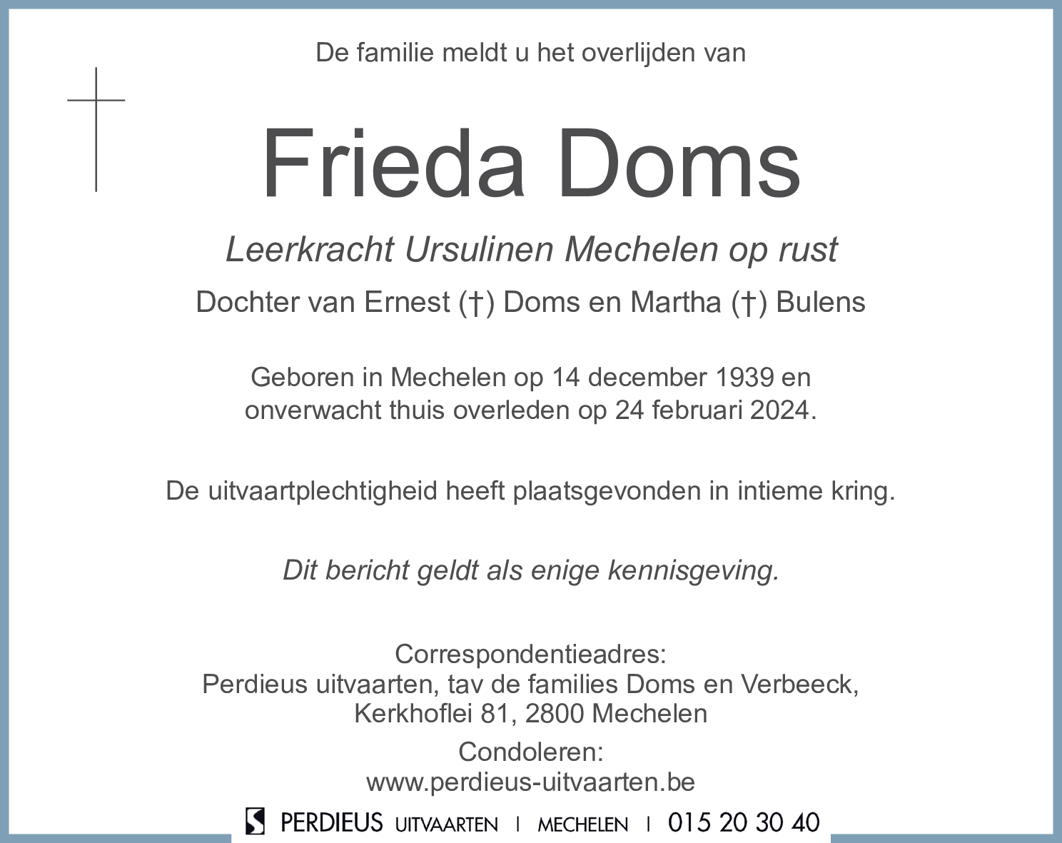 Frieda Doms