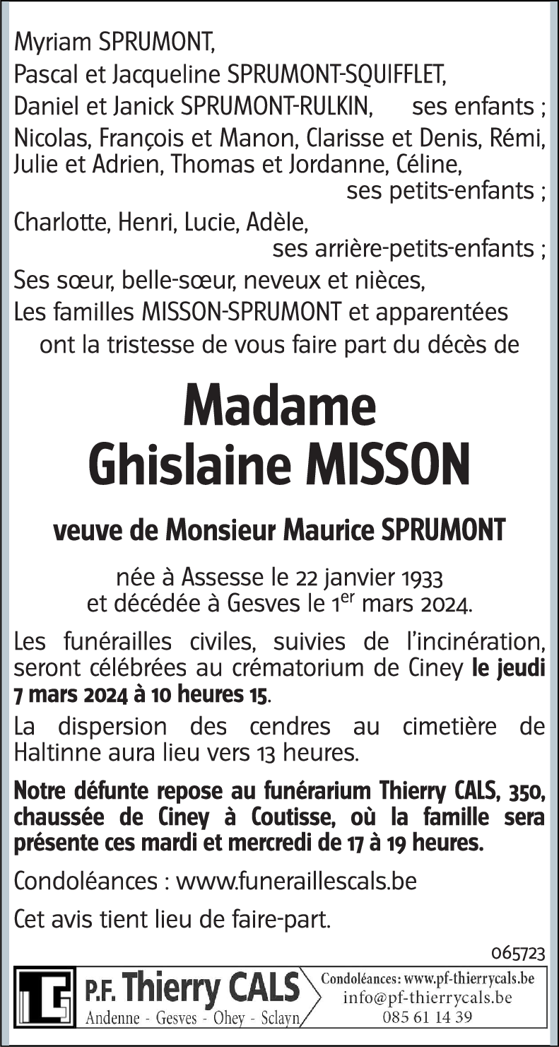 Ghislaine MISSON