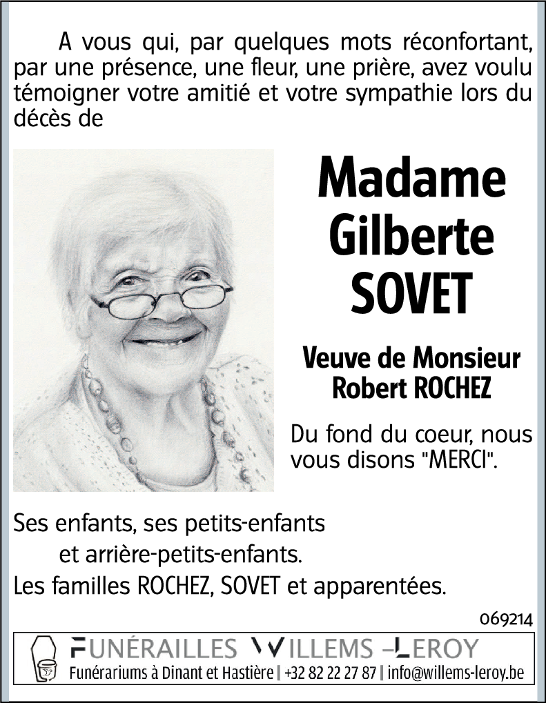 Gilberte SOVET