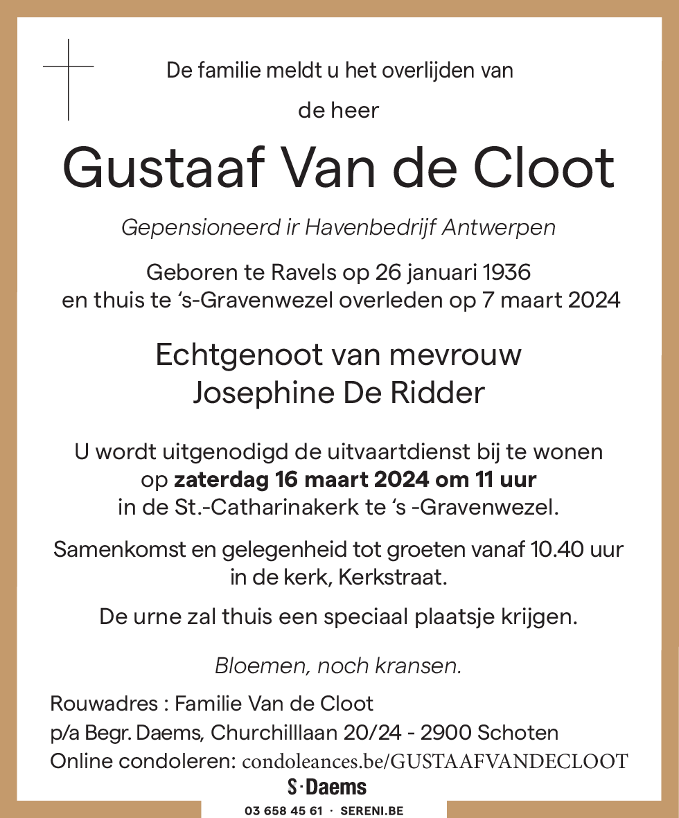 Gustaaf Van de Cloot