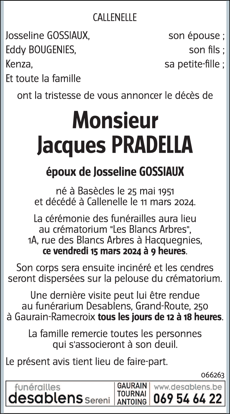Jacques PRADELLA