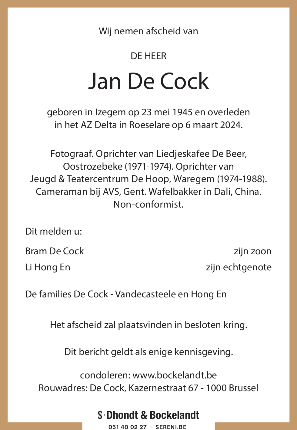 Jan De Cock